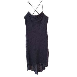 JONATHAN MARTIN Women's High Low Dress Size 13 Y2K Black Gothic Wimsigoth